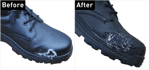 安全靴（作業靴）の破れ・亀裂などの補修・補強